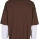 DEF DOUBLE Longsleeves chocolatebrown/brightwhite XXL