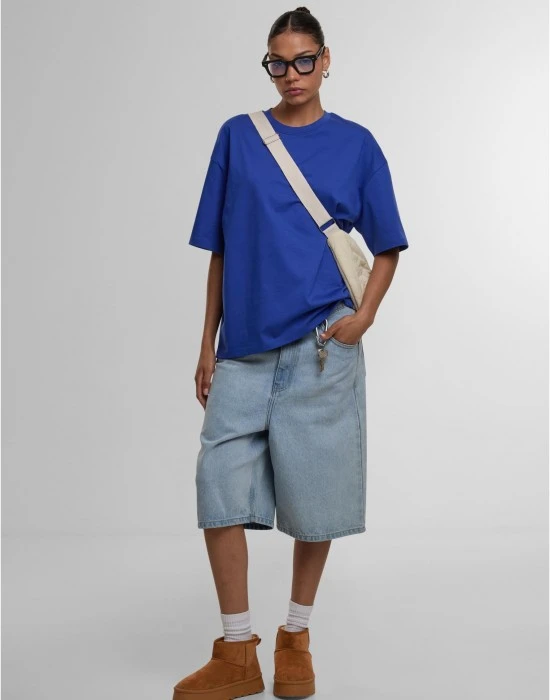 Тениска DEF Essential T-Shirt cobalt blue XS