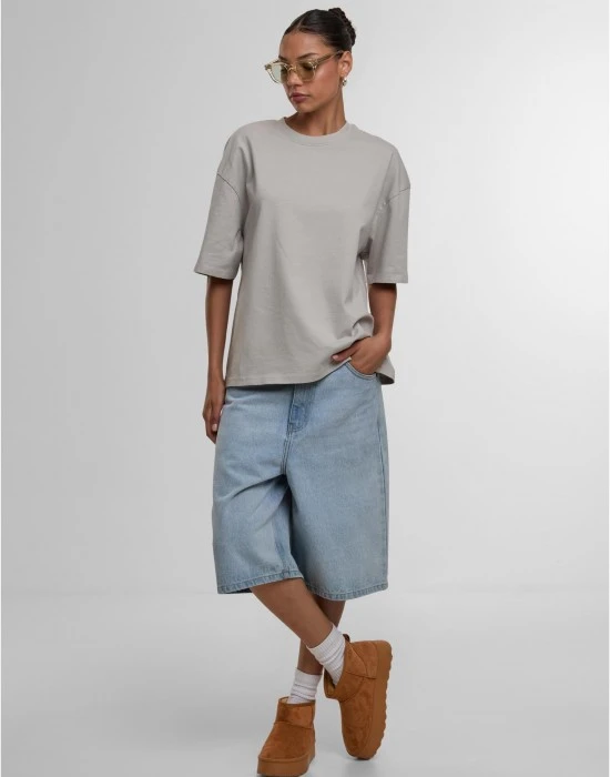 Тениска DEF Essential T-Shirt grey washed XS