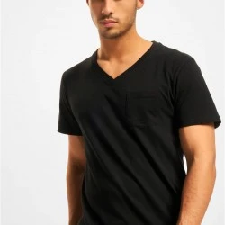 Мъжка тениска DEF V-Neck в черно