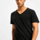 Мъжка тениска DEF V-Neck в черно, Тениски - Hoodstyle.bg