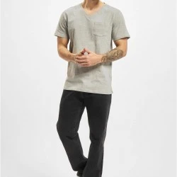 Тениска DEF V-Neck 3-Pack T-Shirt grey XXL