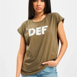 Тениска DEF Sizza T-Shirt olive XS