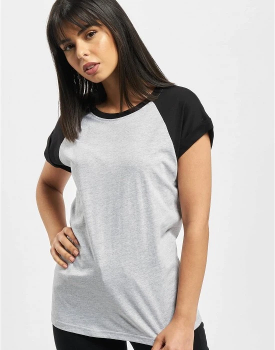 Тениска DEF Niko T-Shirt lightgrey/black XS