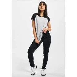 Тениска DEF Niko T-Shirt lightgrey/black XS