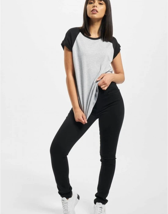Тениска DEF Niko T-Shirt lightgrey/black XS