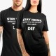 Тениска DEF Stay Home T-Shirt black XS