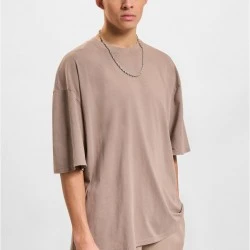 Тениска DEF T-Shirt brown washed01 XXL