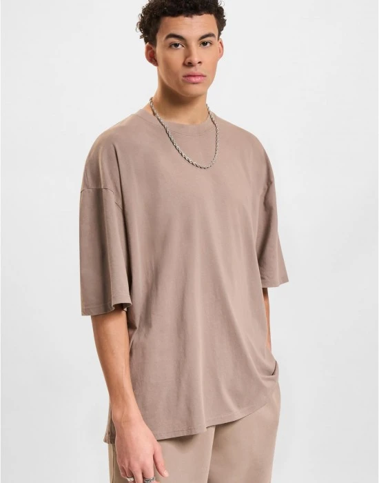 Тениска DEF T-Shirt brown washed01 XXL