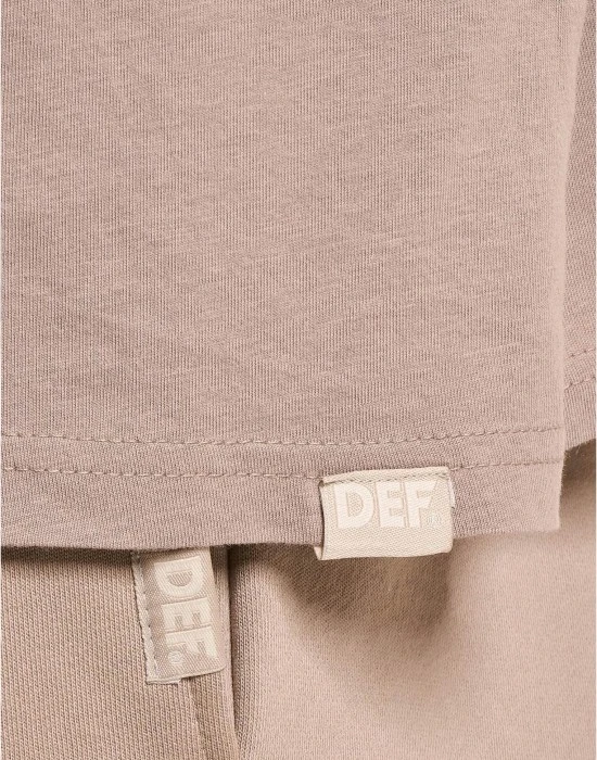 Тениска DEF T-Shirt brown washed01 XXL
