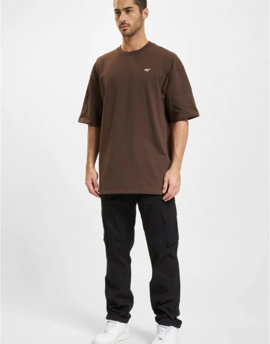 Тениска DEF MIXED T-Shirt choclate brown XXL