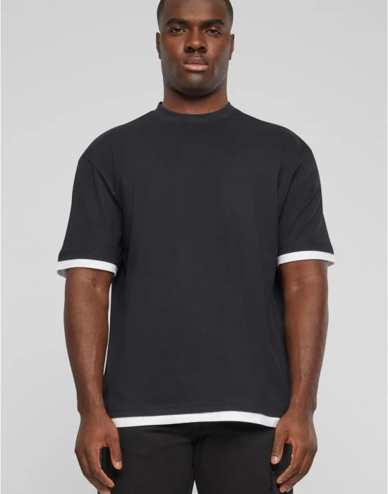 Тениска DEF Visible Layer T-Shirt black/white XXL