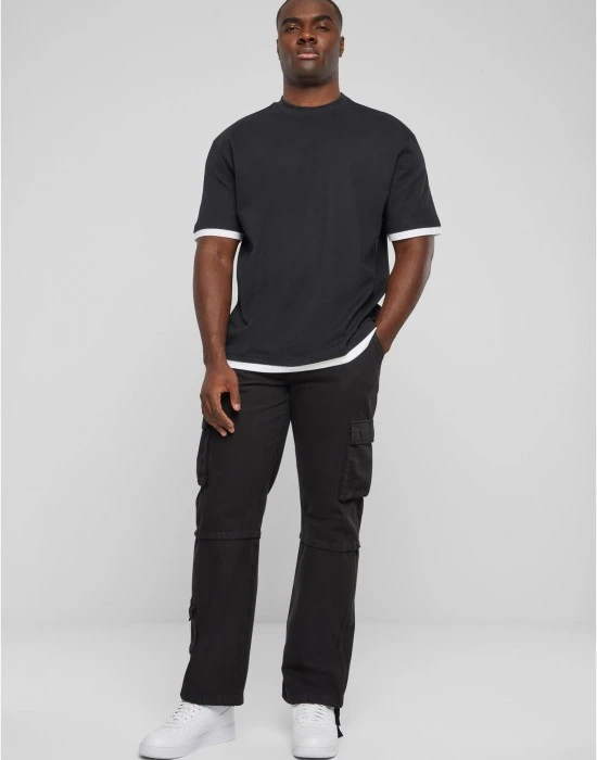 Тениска DEF Visible Layer T-Shirt black/white XXL