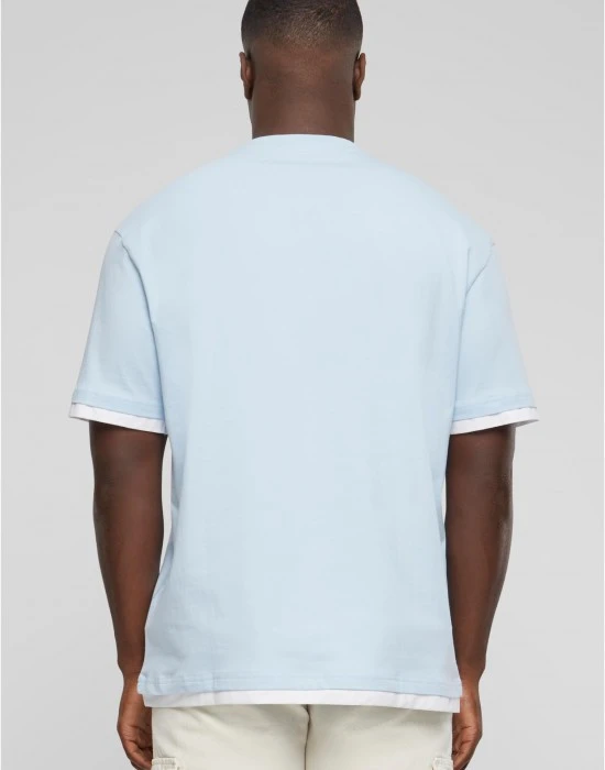 Тениска DEF Visible Layer T-Shirt light blue/white XXL