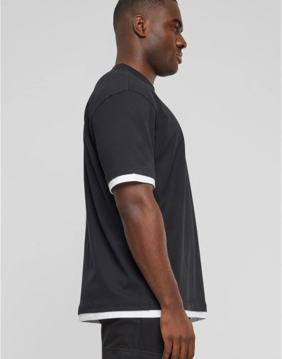 Тениска DEF Visible Layer T-Shirt black/white XXL