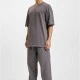 Тениска DEF Flourish T-Shirt anthracite washed XXL