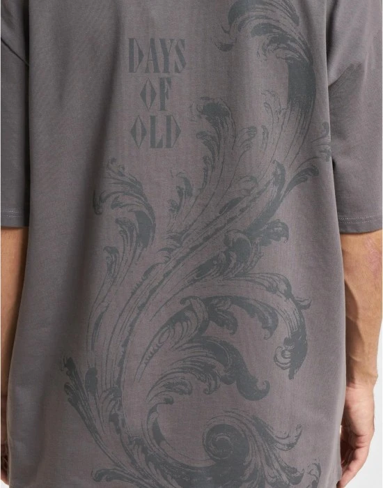 Тениска DEF Flourish T-Shirt anthracite washed XXL