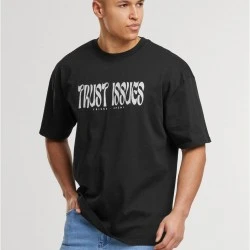 Тениска DEF Trust Issues T-Shirt jet black washed XL