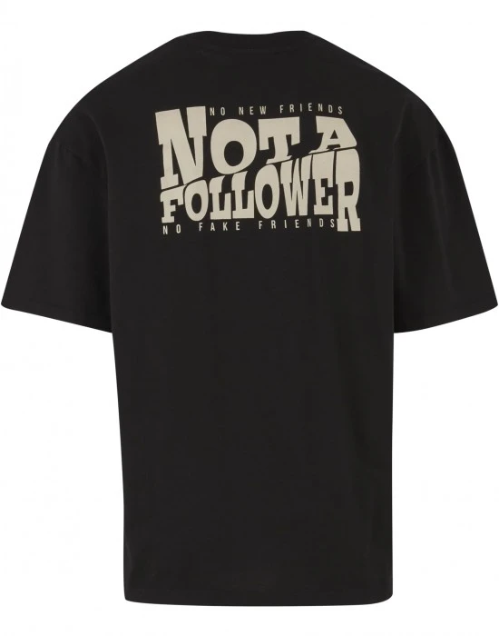 Тениска DEF Not a Follower T-Shirt jet black washed XL