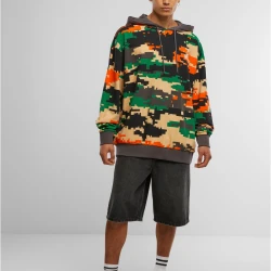 Суичър Dangerous DNGRS Electric Hoodies pixelcamouflage/grey XXL