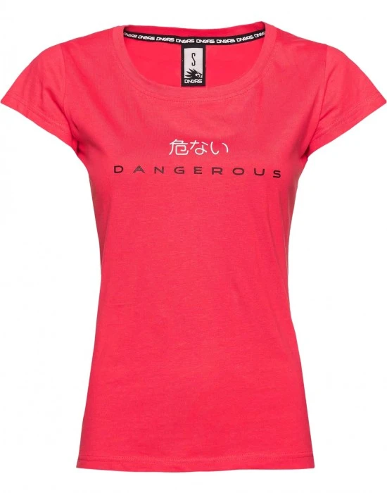 Дамска Тениска Dangerous DNGRS  Loud T-Shirt pink/white XXL