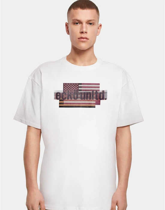 Тениска ECKOTS1154M FLAG T-Shirt white XXL