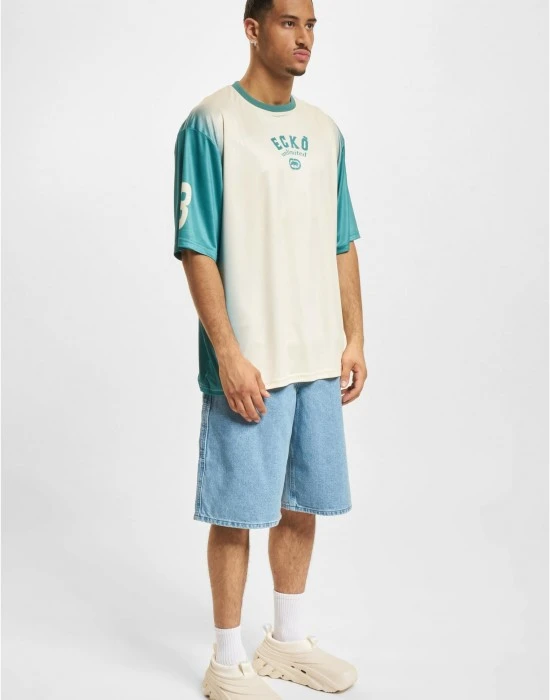 Тениска Ecko Unltd. Faded Soccer T-Shirts sand/green XXL