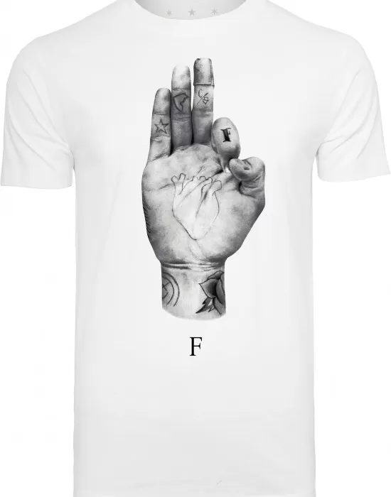 Мъжка тениска Famous FMS Sign в бяло, Тениски - Hoodstyle.bg