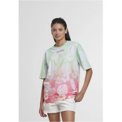 Тениска Just Rhyse Holidays T-Shirt coral/lime XXL