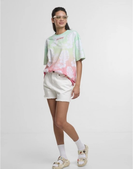 Тениска Just Rhyse Holidays T-Shirt coral/lime XXL