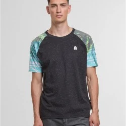 Тениска Just Rhyse Port Salerno T-Shirt black/green XXL