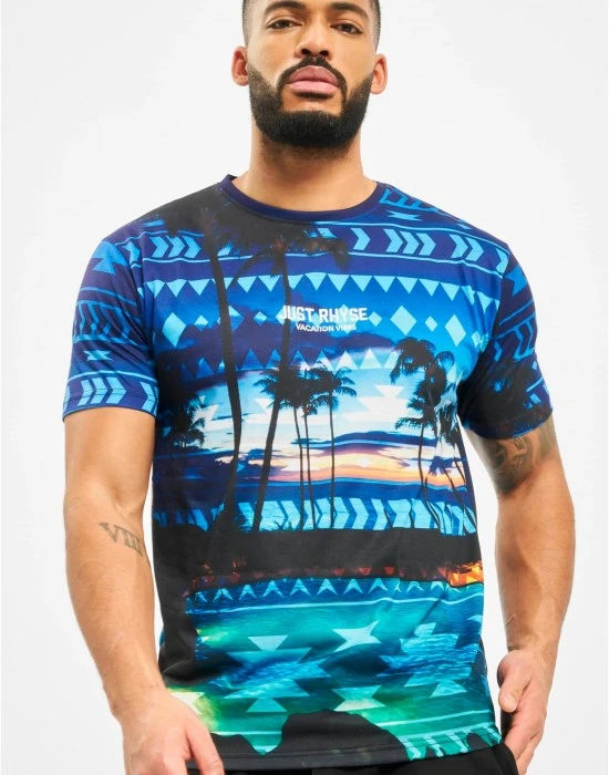 Тениска Just Rhyse Palm Coast T-Shirt blue XXL
