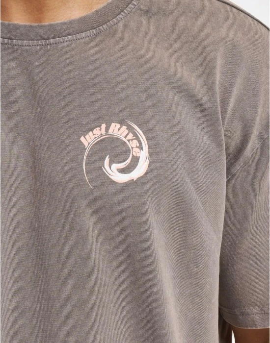 Тениска Just Rhyse Wave T-Shirts asphalt XXL