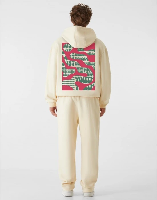 Суичър LOST YOUTH OVERSIZED HOODIE - COVER STORY whitesand XXL
