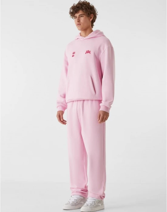 Суичър LOST YOUTH OVERSIZED HOODIE - WILD AT HEART softpink XXL