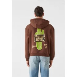Суичър Lost Youth Zip Hoody - Western Motel chocolatebrown XXL