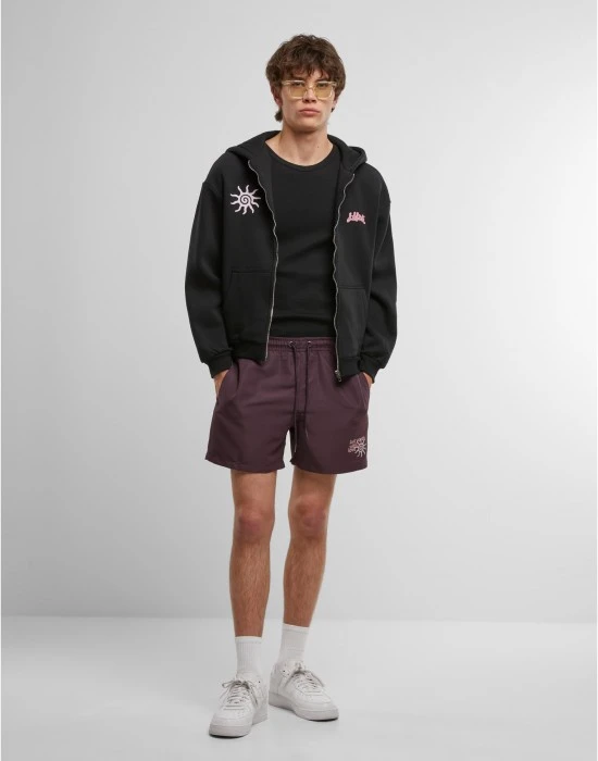 Суичър Lost Youth Oversized Zip Hoodie - With Love black XXL