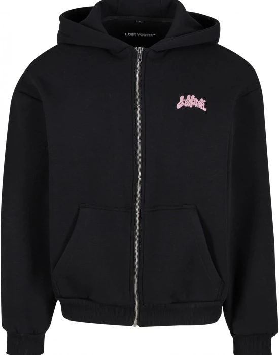 Суичър Lost Youth Oversized zip Hoodie - Responsibly Irresponsible black XXL