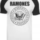 Мъжка тениска MERCHCODE Ramones Circle в бяло и черно, Тениски - Hoodstyle.bg
