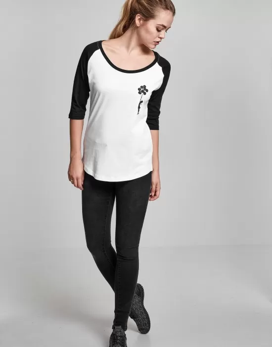 Дамска блуза Merchcode Balloons wht/blk, Блузи - Hoodstyle.bg