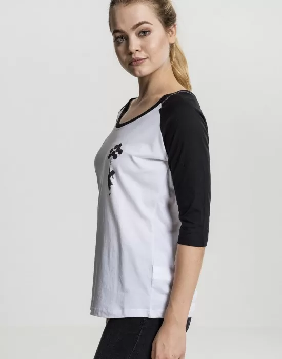 Дамска блуза Merchcode Balloons wht/blk, Блузи - Hoodstyle.bg