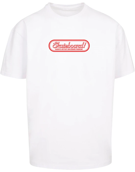 The Skateboard Magazin Logo Oversize Tee white XXL