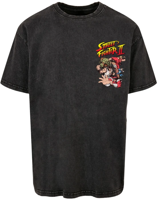 Streetfighter II Roster Oversize Tee black XXL