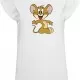 Дамска бяла тениска Merchcode Tom & Jerry Mouse, Тениски - Hoodstyle.bg
