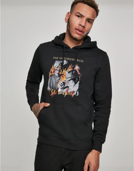 Суичър Biggie Flames Hoody black XXL