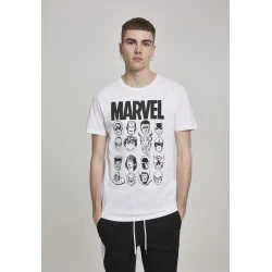 Мъжка тениска Merchcode Marvel в бял цвят