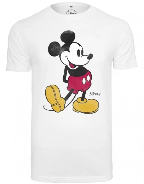 Мъжка тениска Merchcode Mickey Mouse в бял цвят, Тениски - Hoodstyle.bg