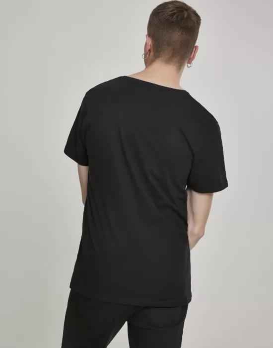 Мъжка тениска Merchcode Rolling Stones Tongue в черен цвят, Тениски - Hoodstyle.bg