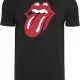 Мъжка тениска Merchcode Rolling Stones Tongue в черен цвят, Тениски - Hoodstyle.bg