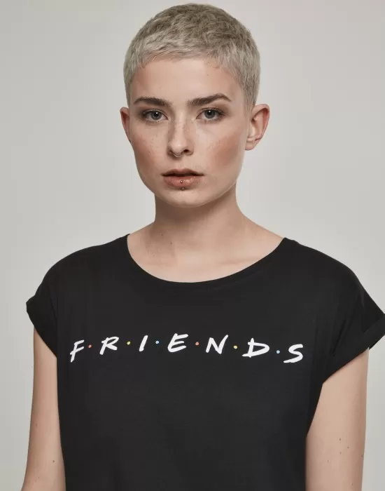 Дамска тениска Merchcode Friends Logo в черен цвят, Тениски - Hoodstyle.bg